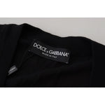 Dolce & Gabbana Black Wool Button Down Cardigan Sweater TSH8148- 44