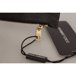 Dolce & Gabbana Black Leather #DGLovesLondon Women Cardholder Coin Case Wallet VAS130608