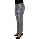 Dolce & Gabbana Blue Cotton Stretch Skinny Low Waist Denim Jeans PAN73107 - 42