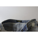 Dolce & Gabbana Blue Cotton Stretch Skinny Low Waist Denim Jeans PAN73107 - 42