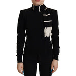 Dolce & Gabbana Black Cashmere Turtleneck Pullover Sweater TSH8022 - 38