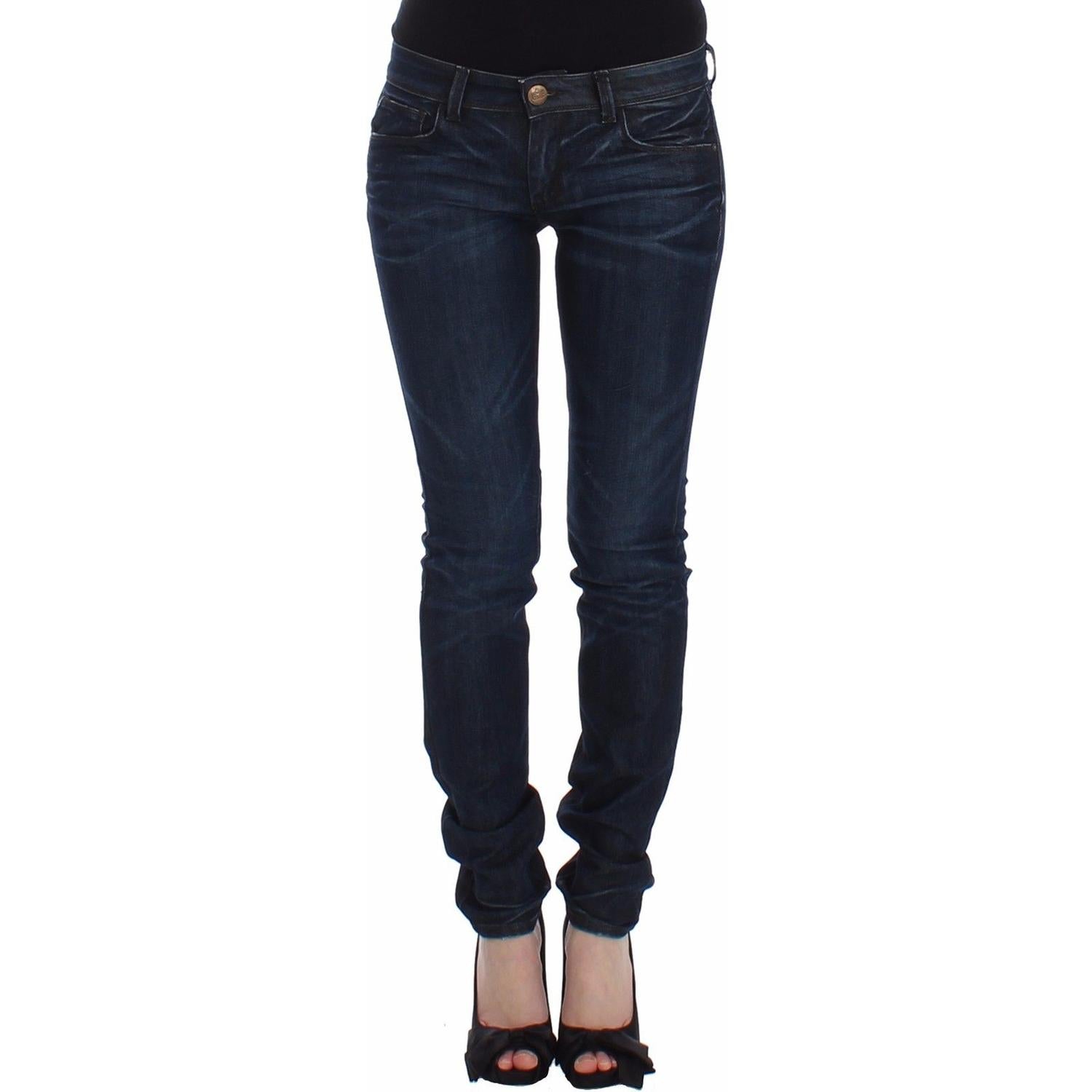 Ermanno Scervino Blue Slim Jeans Denim Pants Skinny Leg Stretch