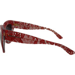 Dolce & Gabbana Red Lace Acetate Rectangle Shades DG4231Sunglasses GLA1182