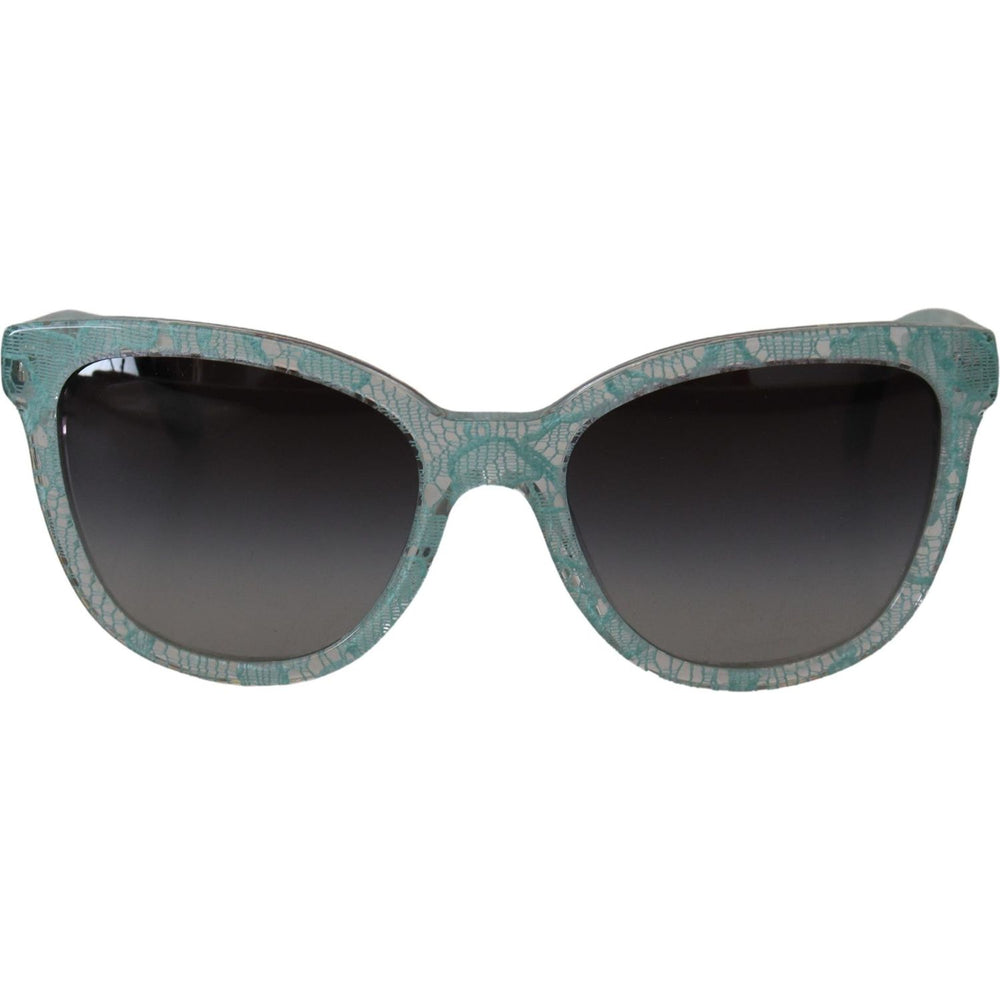 Dolce & Gabbana Blue Lace Acetate Crystal Round DG4190 Sunglasses GLA1187