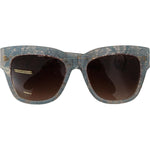 Dolce & Gabbana Blue Lace Acetate Crystal Butterfly DG4231 Sunglasses GLA1192