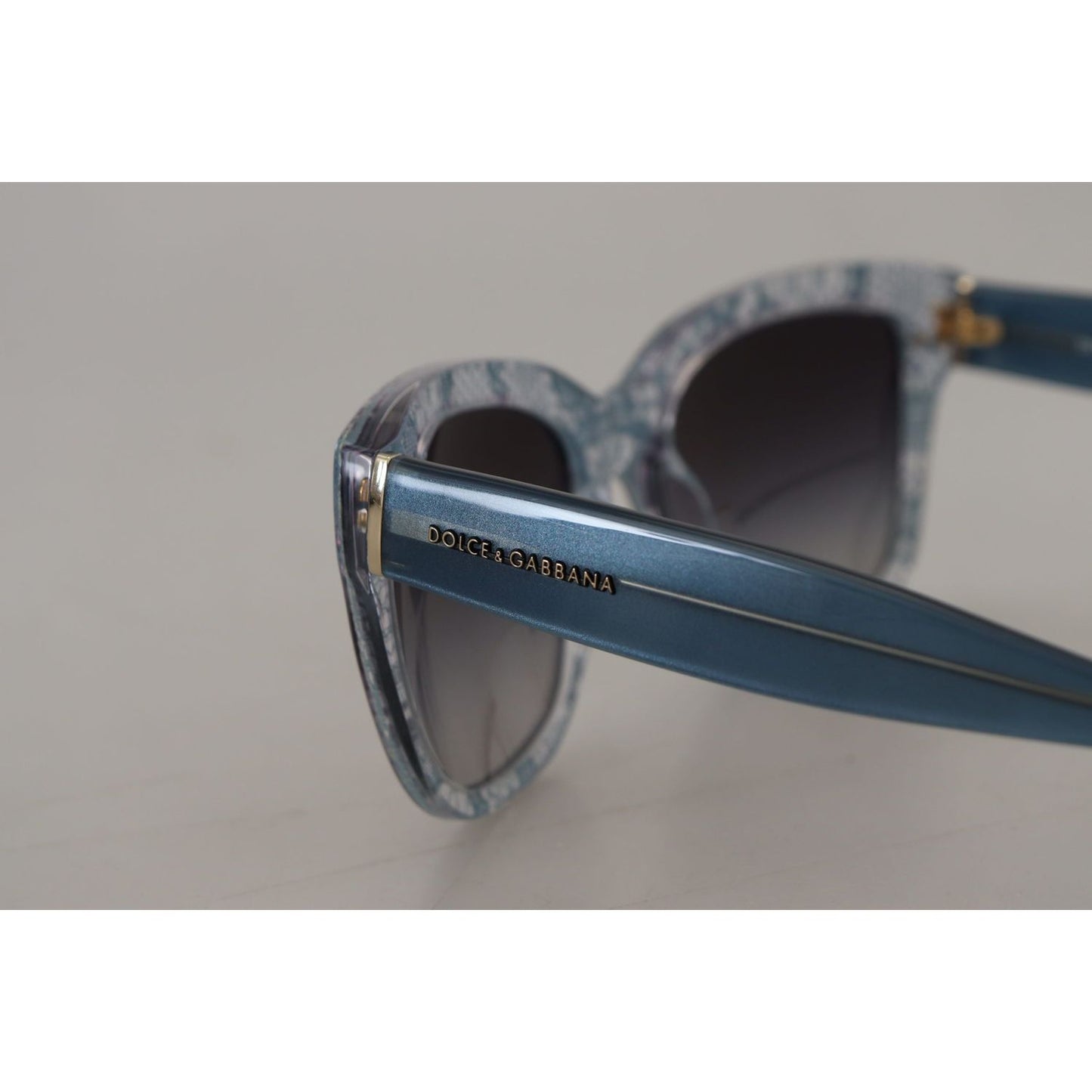 Dolce & Gabbana Blue Lace Acetate Rectangle Shades DG4226 Sunglasses GLA11556