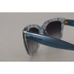 Dolce & Gabbana Blue Lace Acetate Rectangle Shades DG4226 Sunglasses GLA11556