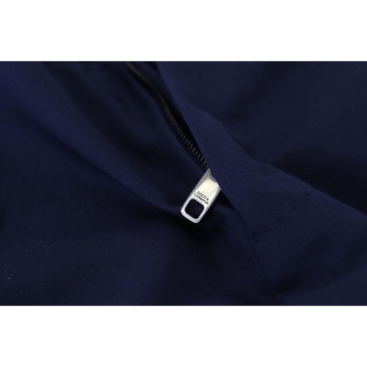 Dolce & Gabbana Elegant Slim Fit Blue Dress Pants Dolce & Gabbana Black