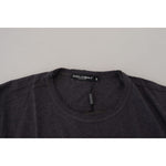 Dolce & Gabbana Gray Crewneck Cotton Short Sleeve T-shirt TSH7514- 56