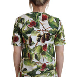 Dolce & Gabbana Crew-neck Cotton Top Blouse Fruit T-shirt TSH82984- 36