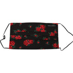 Dolce & Gabbana Black Floral Pleated Elastic Ear Strap One Size Face Mask SMY101004