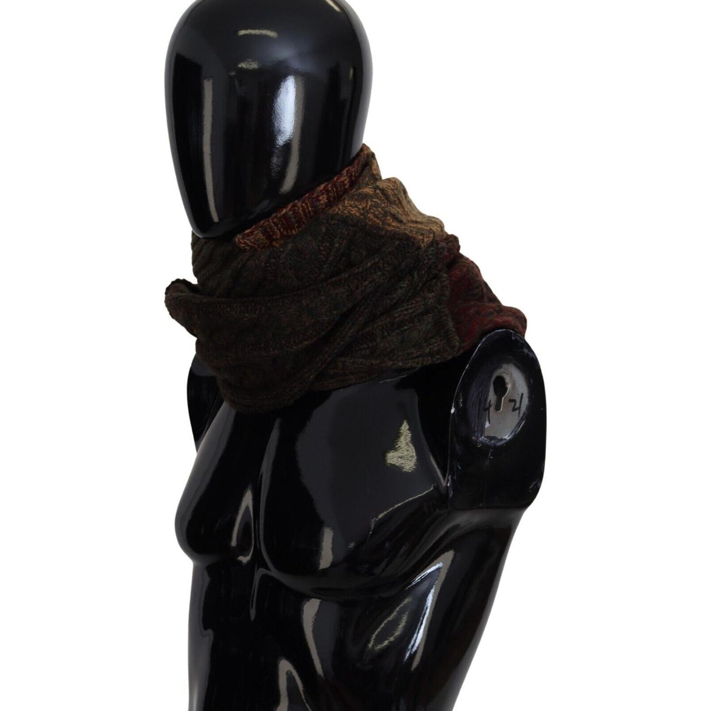 Dolce & Gabbana Multicolor Knitted Men Neck Wrap Shawl Scarf MS6827