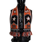 Dolce & Gabbana Multicolor DG Logo Printed Men Neck Wrap Shawl Scarf MS6822