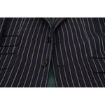 Dolce & Gabbana Dark Blue Stripe Wool Single Breasted Blazer JKT3455 - 48