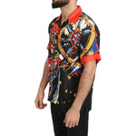 Dolce & Gabbana Multicolor Printed Short Sleeves Casual Shirt TSH5202 - 38