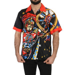 Dolce & Gabbana Multicolor Printed Short Sleeves Casual Shirt TSH5202 - 38