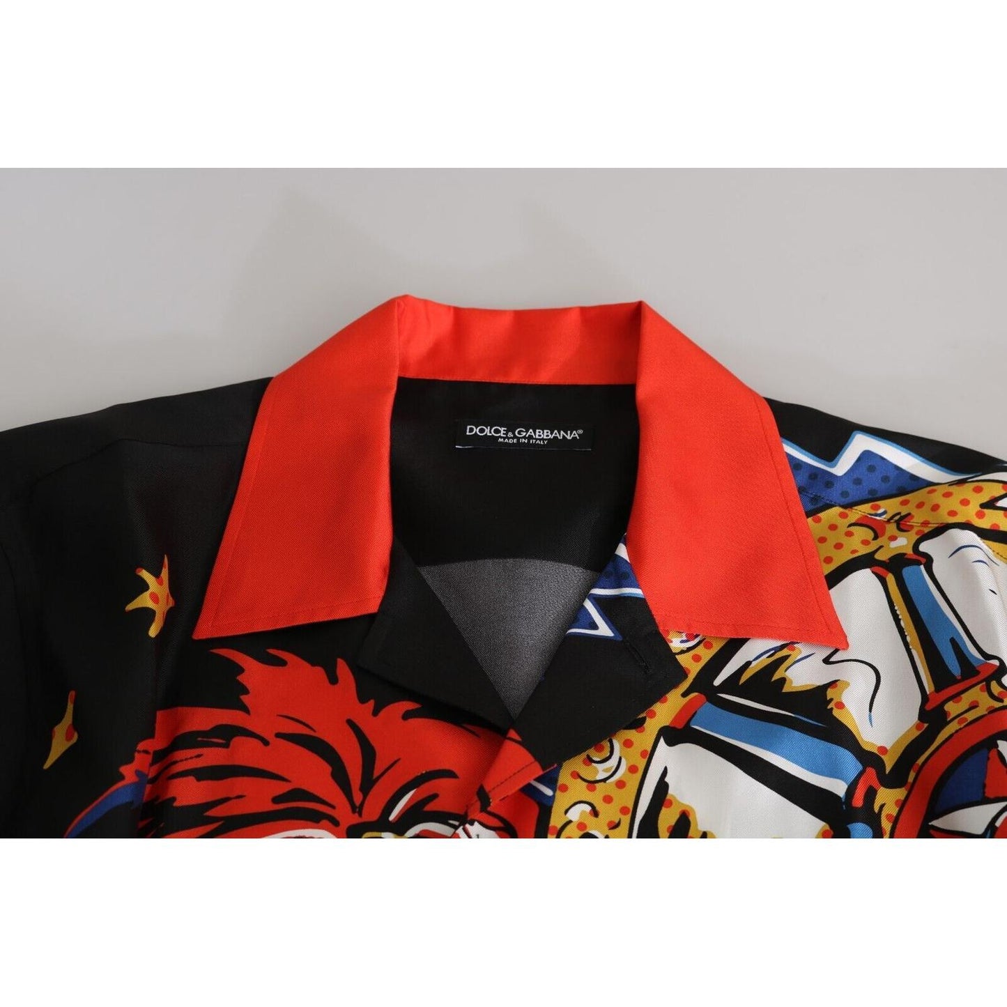 Dolce & Gabbana Multicolor Printed Short Sleeves Casual Shirt TSH5202 - 38