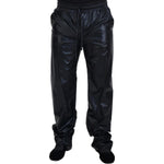 Dolce & Gabbana Black Shining Drawstring Trouser Nylon Pants PAN74254 - 48