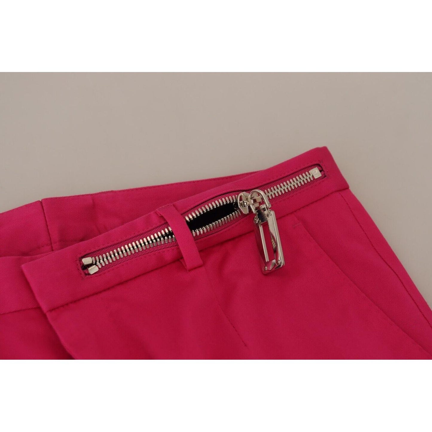 Dolce & Gabbana Pink Zipper Buckle Waist Trousers Pants PAN74387 - 48