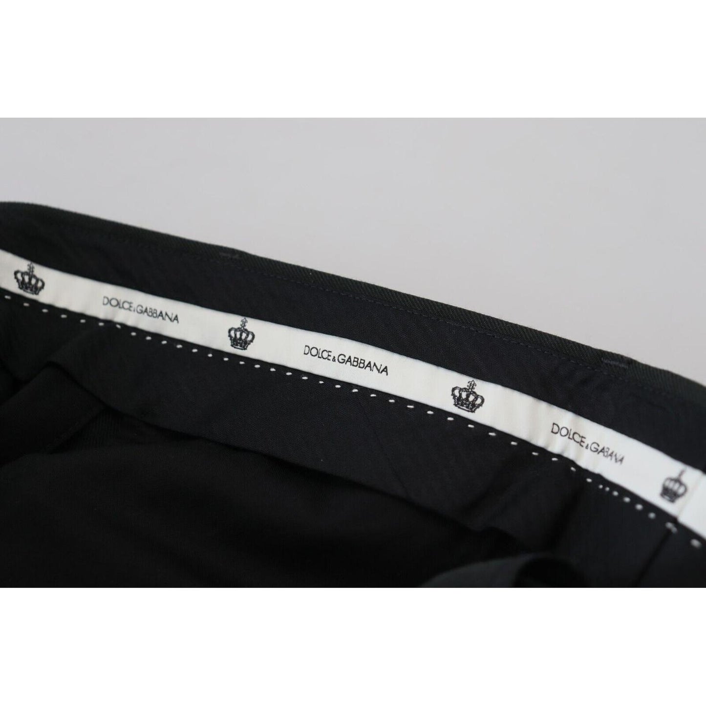Dolce & Gabbana Elegant Black Tailored Trousers Dolce & Gabbana Black