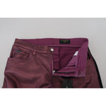 Dolce & Gabbana Magenta Cotton Men Casual Harness Denim Jeans PAN74381 - 48