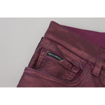 Dolce & Gabbana Magenta Cotton Men Casual Harness Denim Jeans PAN74381 - 48