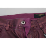 Dolce & Gabbana Magenta Cotton Men Casual Harness Denim Jeans PAN74381 - 48
