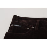 Dolce & Gabbana Brown Corduroy Men Casual Trouser Pants PAN74256 - 50