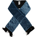Dolce & Gabbana Blue Velvet Solid Neck Warmer Men's Shawl Scarf MS6109