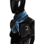 Dolce & Gabbana Blue Velvet Solid Neck Warmer Men's Shawl Scarf MS6109