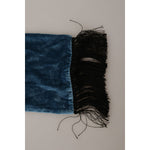 Dolce & Gabbana Blue Velvet Solid Neck Warmer Men's Shawl Scarf MS6109