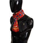 Dolce & Gabbana Multicolor DG Umbrellas Print Shawl Fringe Scarf MS6209