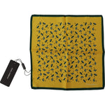 Dolce & Gabbana Yellow Printed DG Logo Square Mens Handkerchief Scarf MS6270