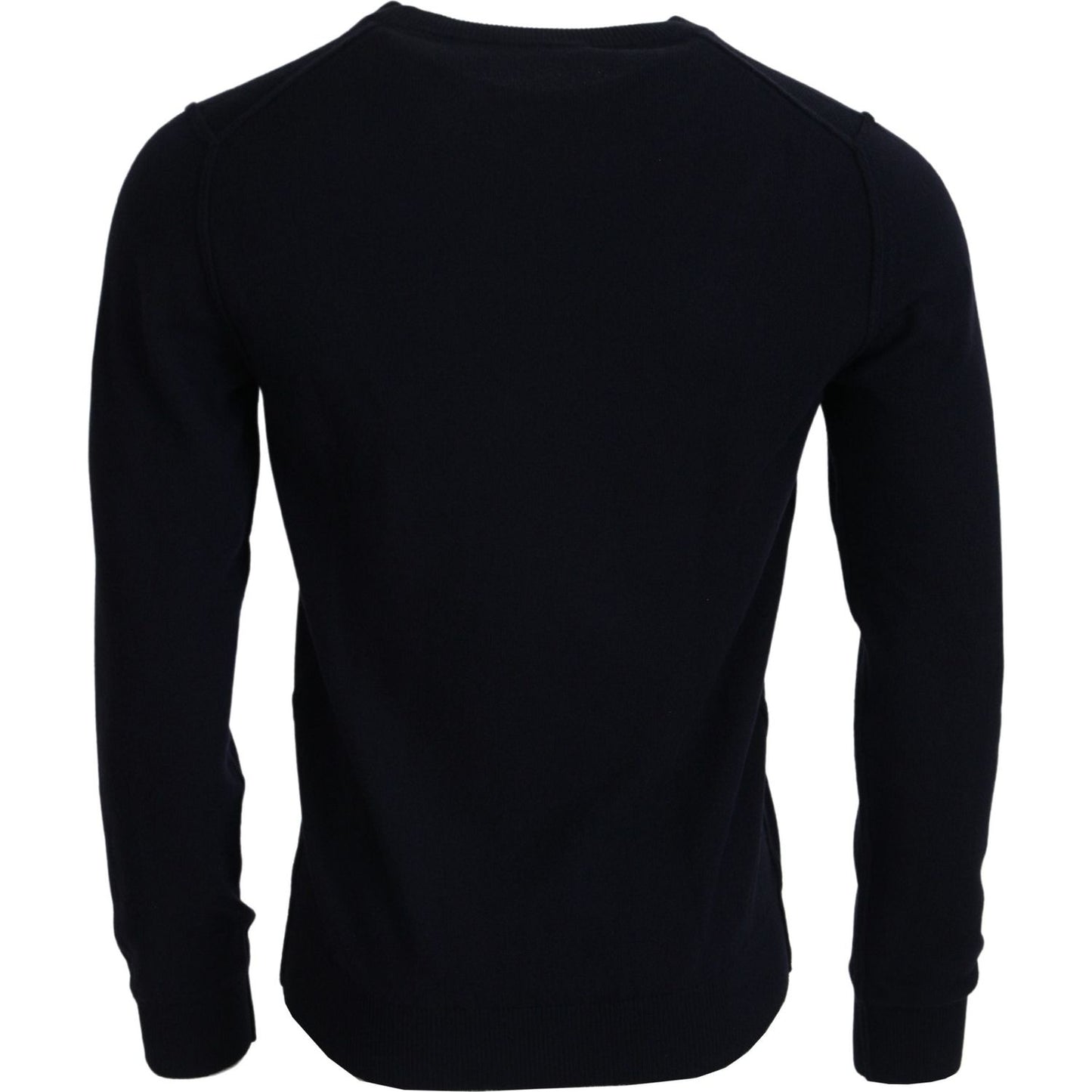 Dolce & Gabbana Blue Cashmere iit Print Pullover Sweater TSH83569- 52