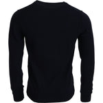 Dolce & Gabbana Blue Cashmere iit Print Pullover Sweater TSH83569- 52