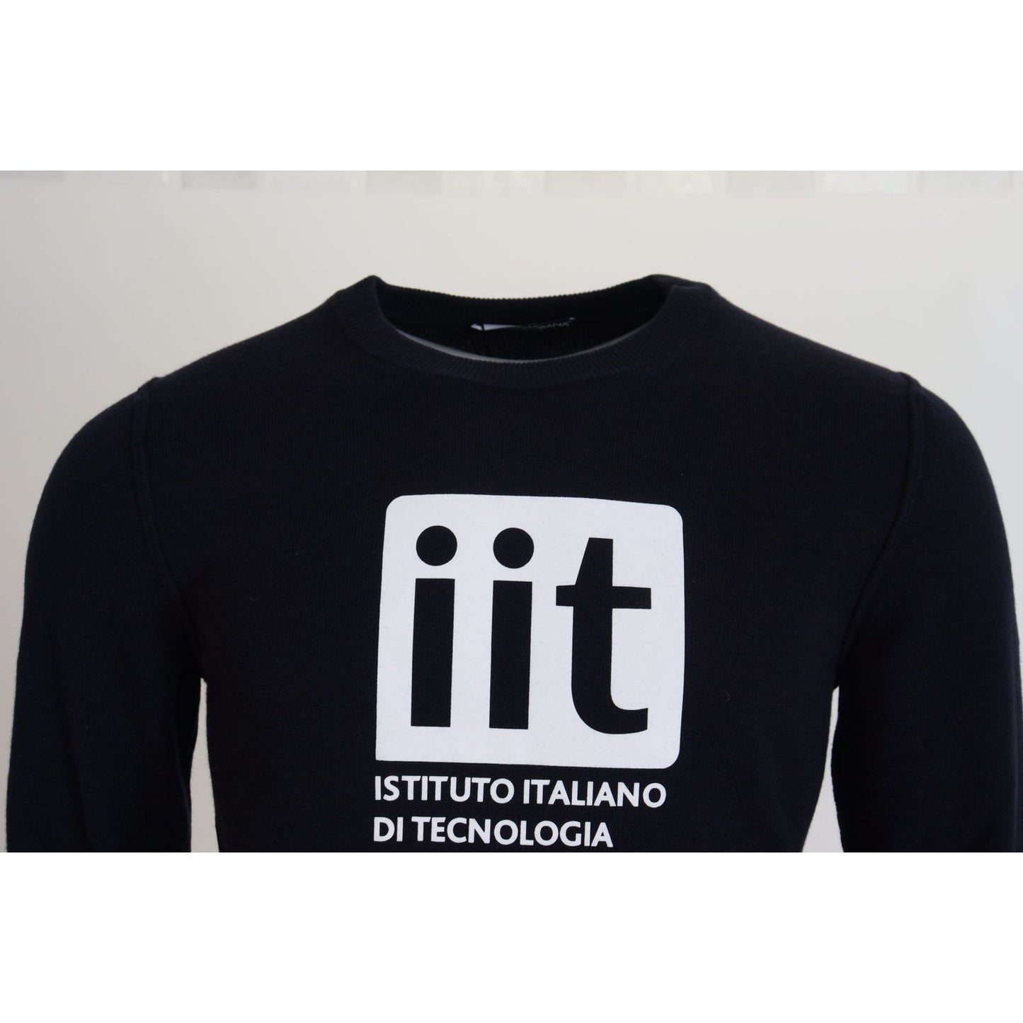 Dolce & Gabbana Blue Cashmere iit Print Pullover Sweater TSH83569- 52