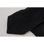 Dolce & Gabbana Black Brocade Button Down Sleeveless Vest Top TSH83311 - 40