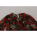Dolce & Gabbana Multicolor Geranium A-line Knee Length Dress DR28782 - 40
