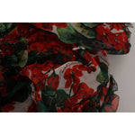 Dolce & Gabbana Multicolor Geranium A-line Knee Length Dress DR28782 - 40