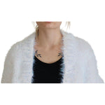 Dolce & Gabbana White Long Sleeves Fringes Cardigan Jacket JKT3497 - 40