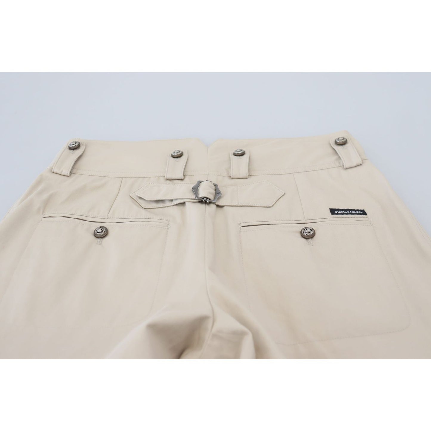 Dolce & Gabbana Beige Cotton Women Cargo Pants PAN74037 - 38