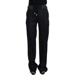 Dolce & Gabbana Black Straight Fit Cotton Pants PAN74204 - 38