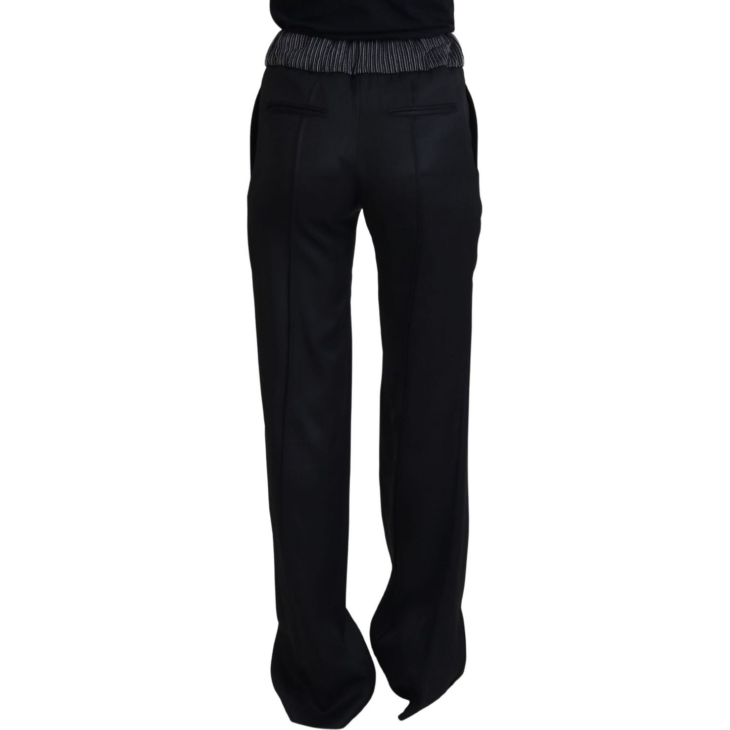 Dolce & Gabbana Black Straight Fit Cotton Pants PAN74204 - 38