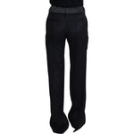 Dolce & Gabbana Black Straight Fit Cotton Pants PAN74204 - 38