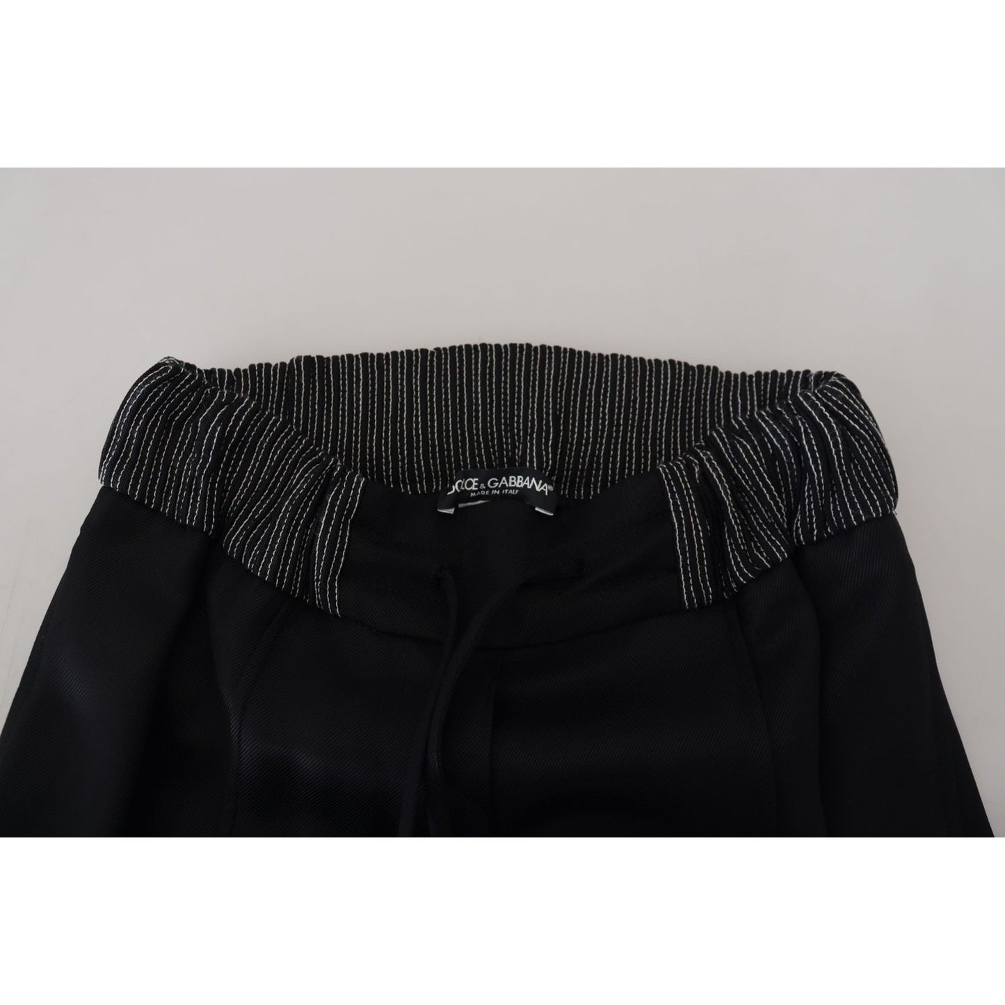 Dolce & Gabbana Black Straight Fit Cotton Pants PAN74204 - 38