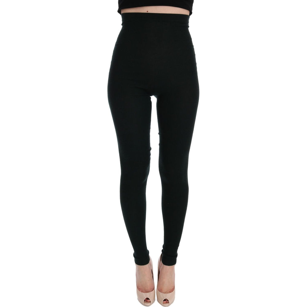 Dolce & Gabbana Green Cashmere Skinny Women Pants SIG32080 - 44