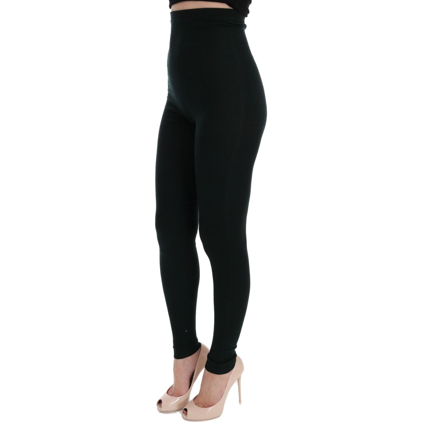 Dolce & Gabbana Green Cashmere Skinny Women Pants SIG32080 - 44