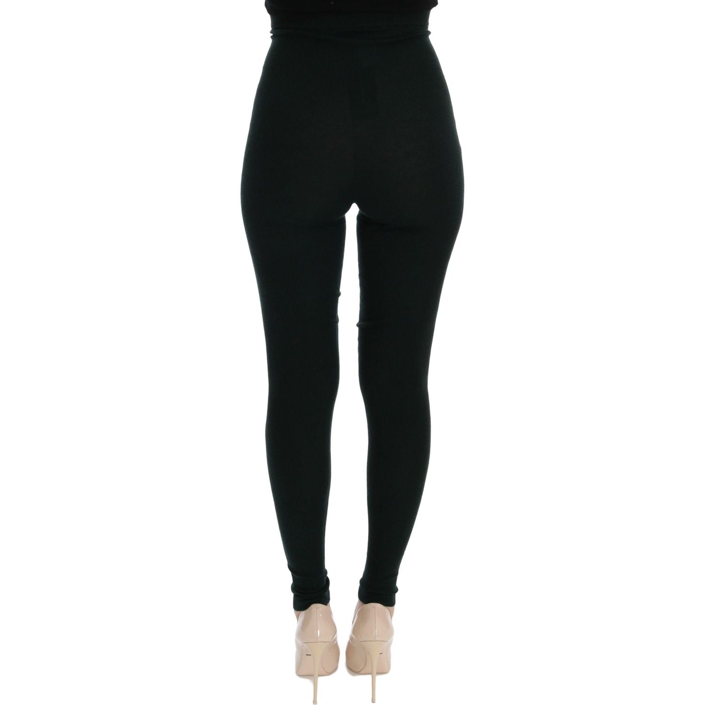 Dolce & Gabbana Green Cashmere Skinny Women Pants SIG32080 - 44