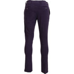 BENCIVENGA Purple Pure Cotton Tapered Mens Pants PAN74123 - 46
