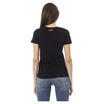 Trussardi Action Black Cotton Women T-Shirt TR-23026-XS